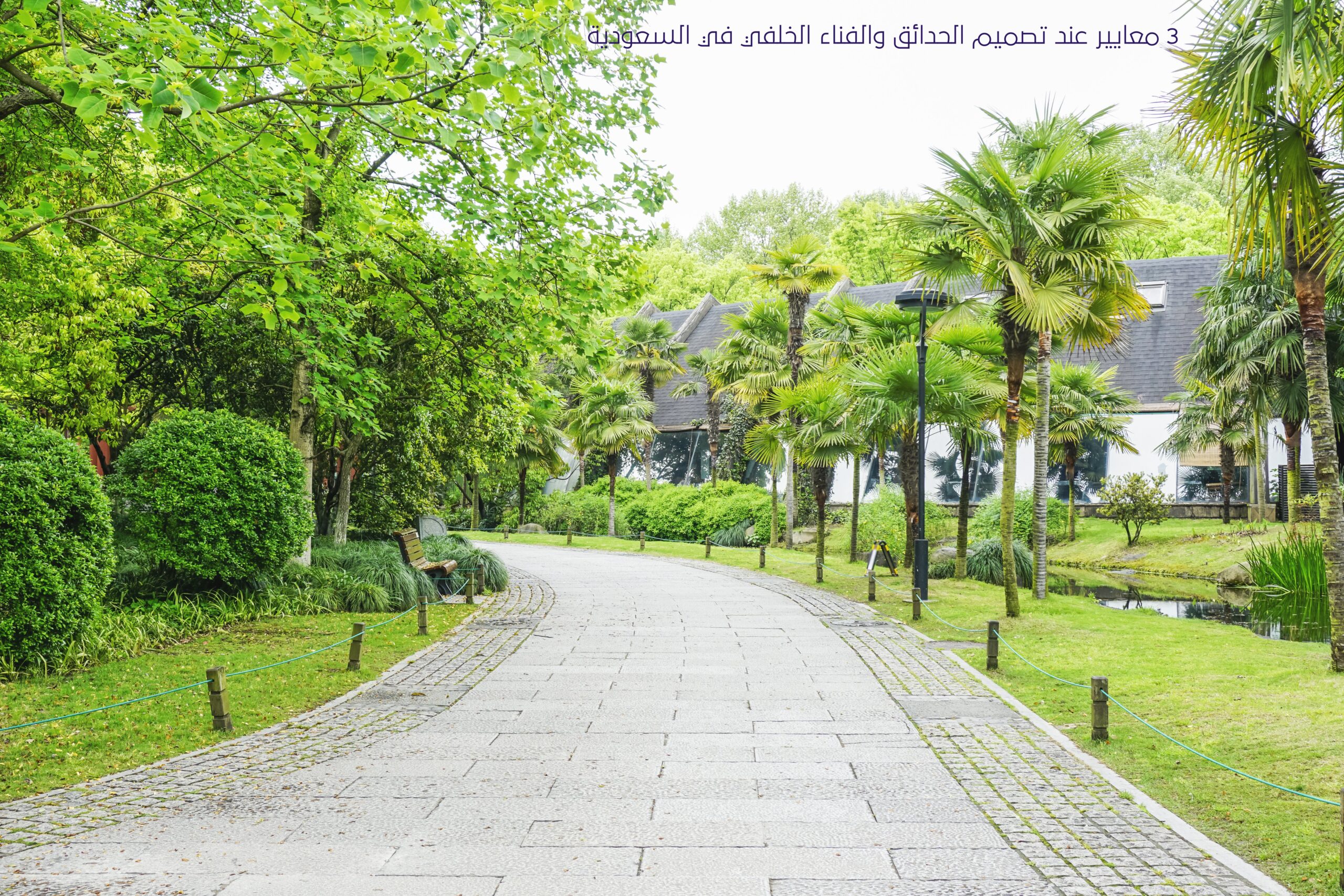 3 معايير عند تصميم الحدائق والفناء الخلفي في السعودية