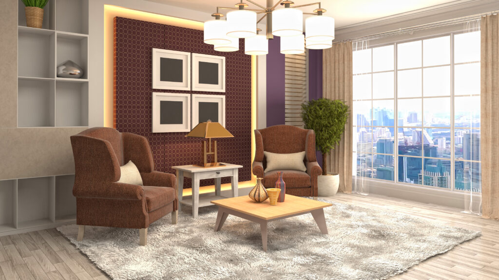 أحدث تطورات التصميم الداخلي و الألوان فى السعودية- تصميم كلاسيكى سعودي